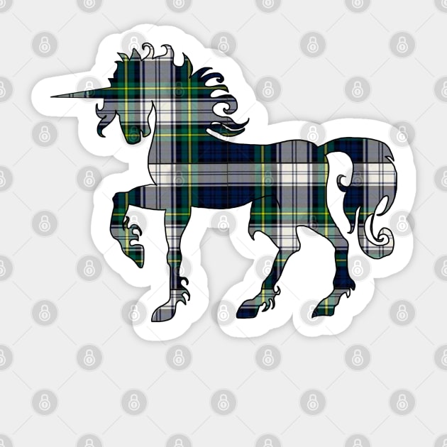 -plaid unicorn Sticker by theroseandraven